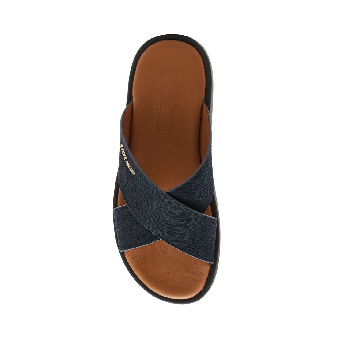 GRANULUAR NAVY SUEDE ARABIC SANDALS - view 5