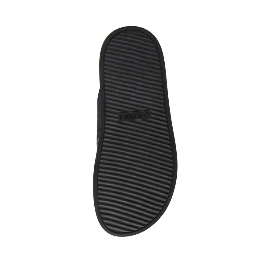 GRANULUAR NAVY SUEDE ARABIC SANDALS - view 7