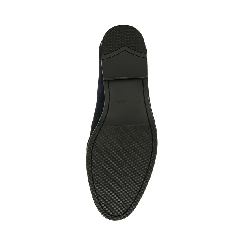 Passage C navy suede loafers - view 5