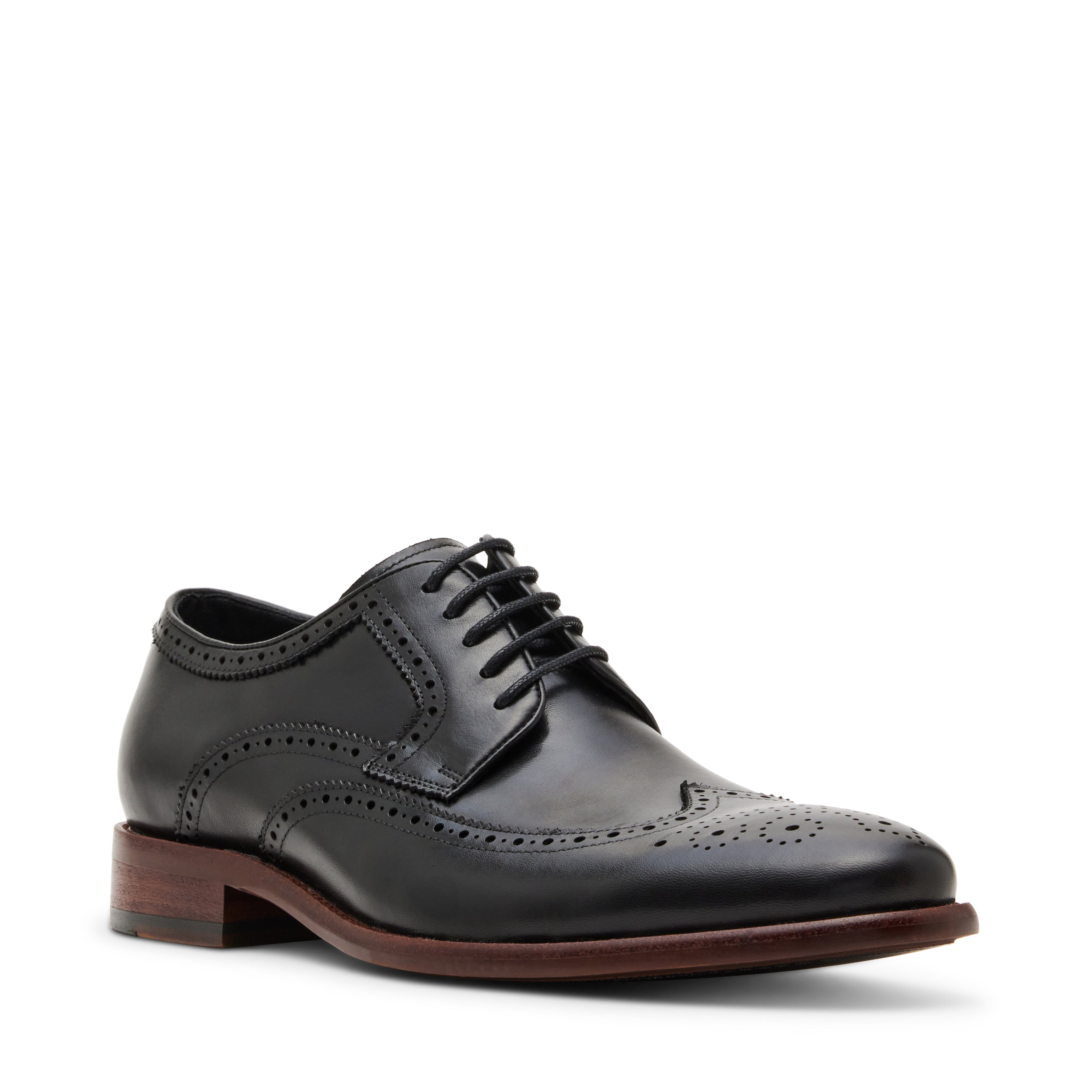 Sprocket-N Men's Black Leather Formal Shoes
