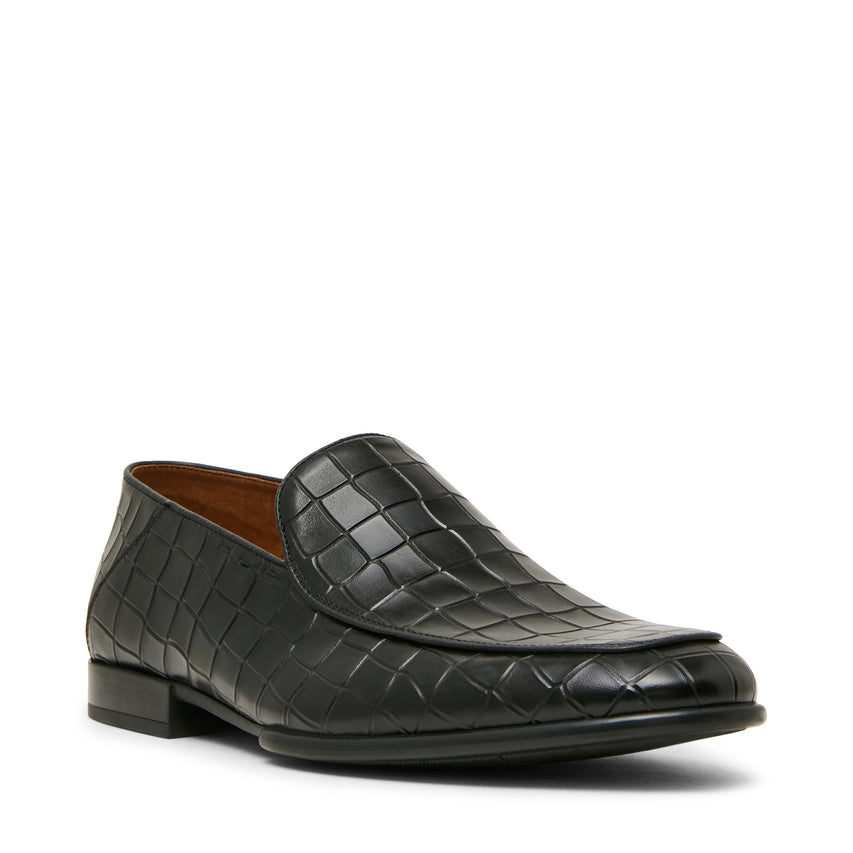Steve Madden Sutton-c Men's Black Lace-Up Shoes - front three-quarter view