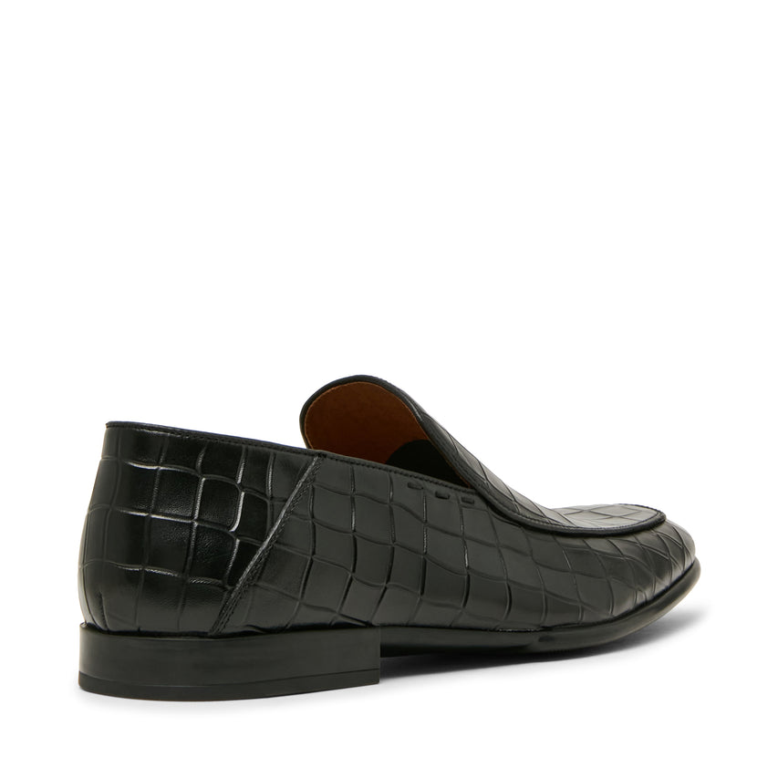 Steve Madden Sutton-c Men's Black Lace-Up Shoes - rear three-quarter view