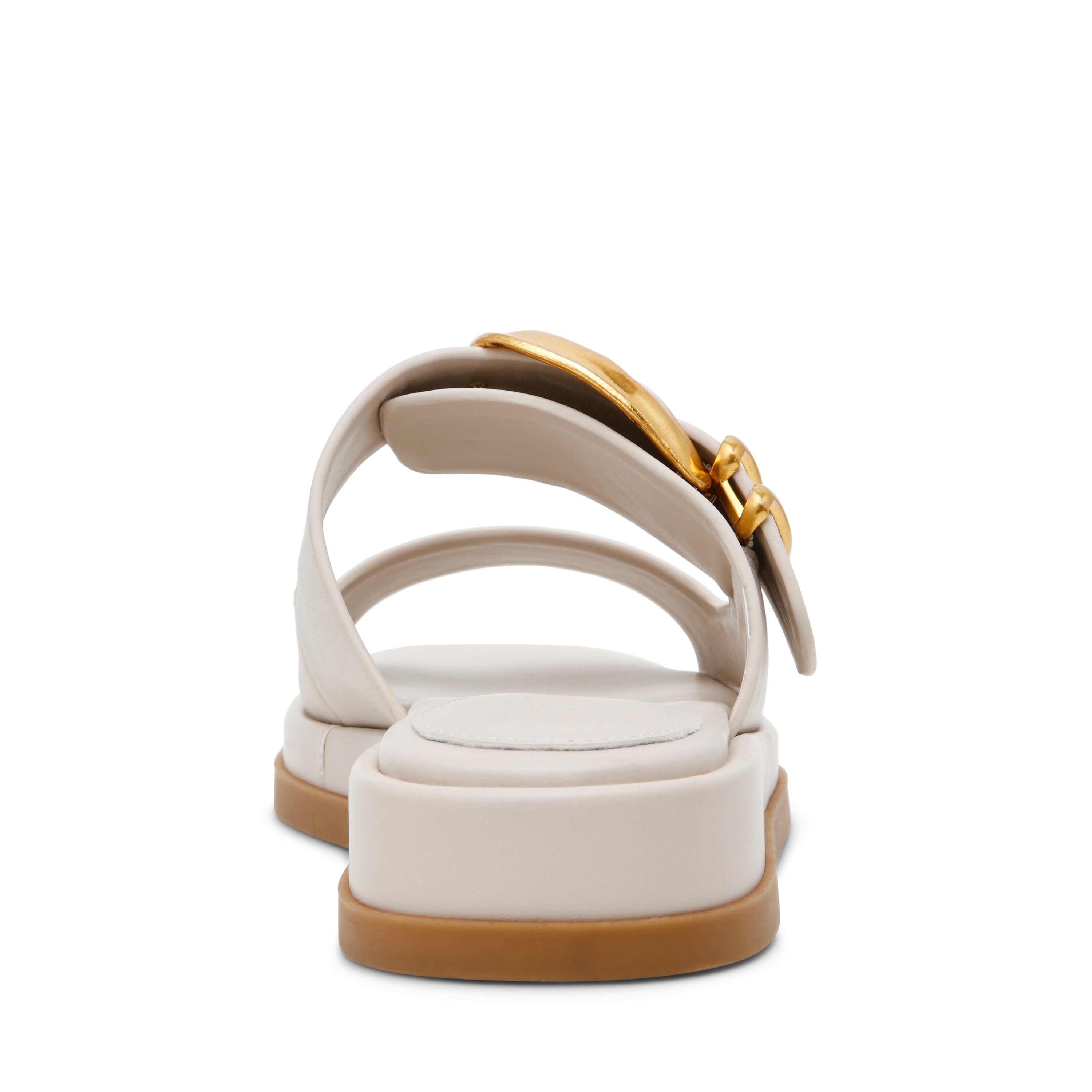Steve Madden Bay-Ridge Cream Women's Sandals, rear view