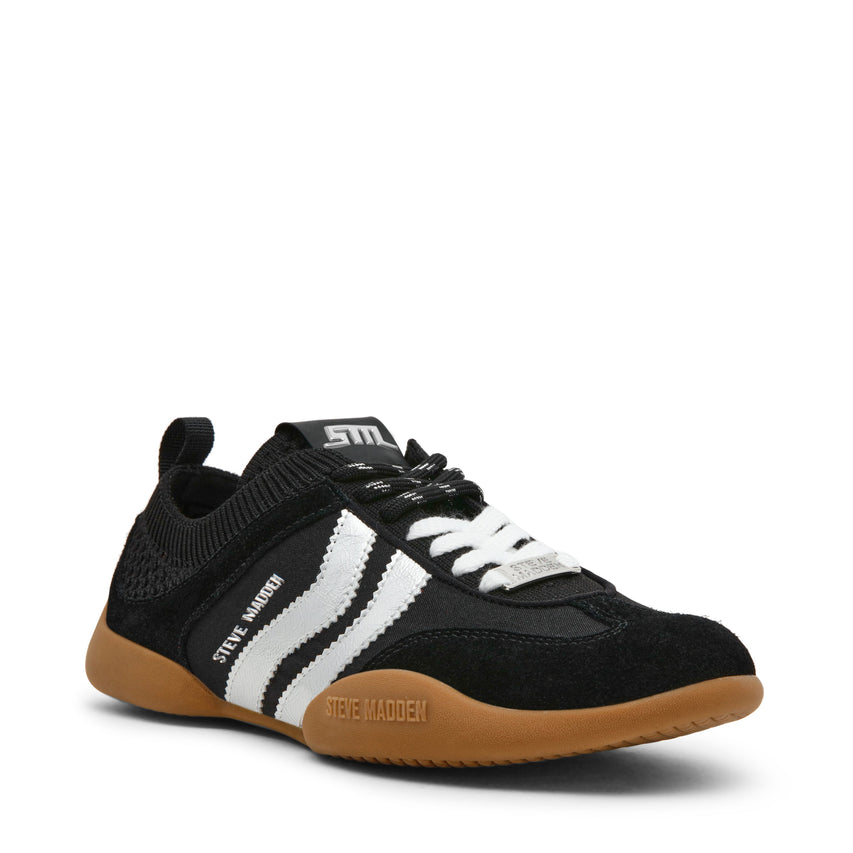 Biscotti Black Women's Sneakers — front view
