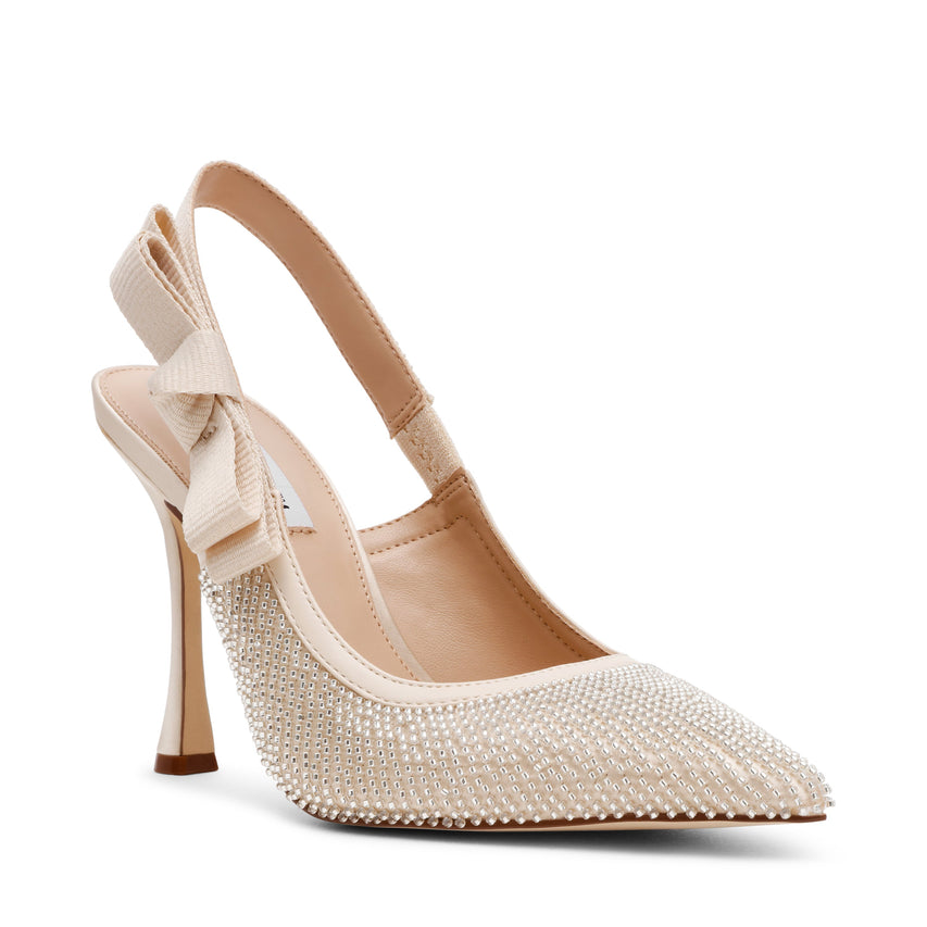 Steve Madden Brylie-B women's ivory pearl heels, featured view