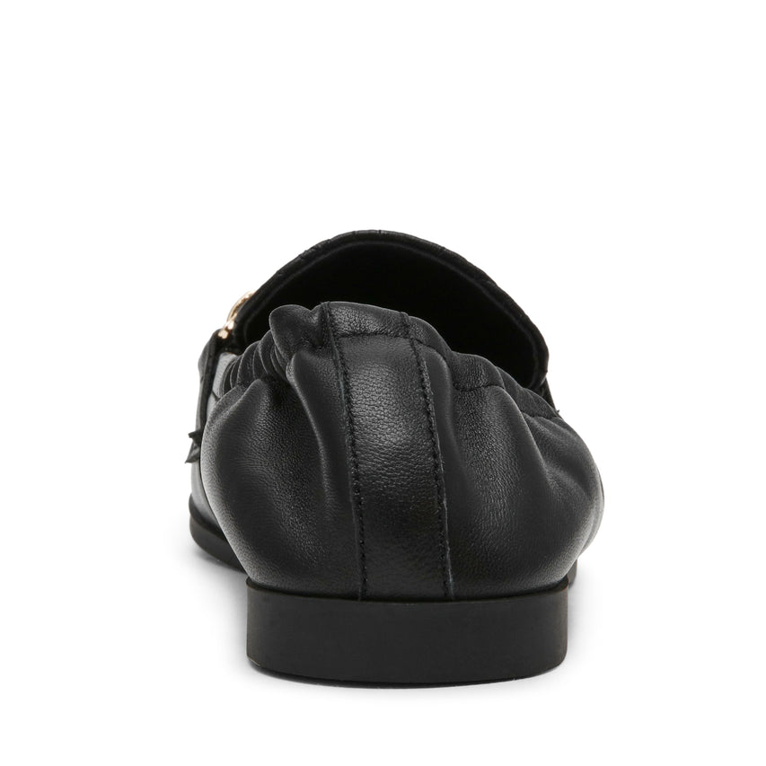 Carrieann Women's Black Loafers — rear view