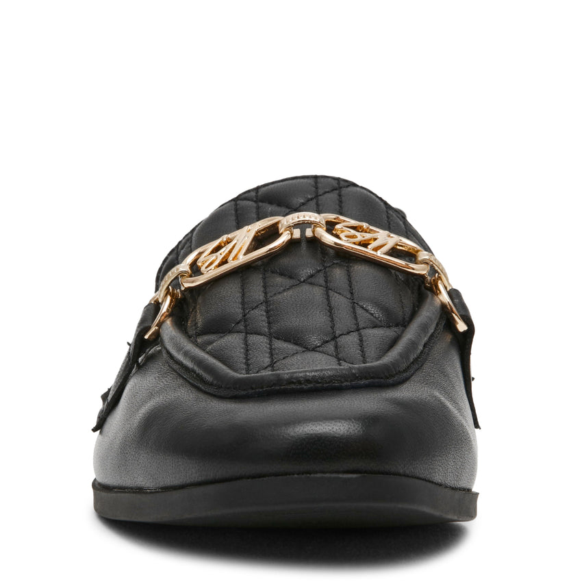 Carrieann Women's Black Loafers — detail view
