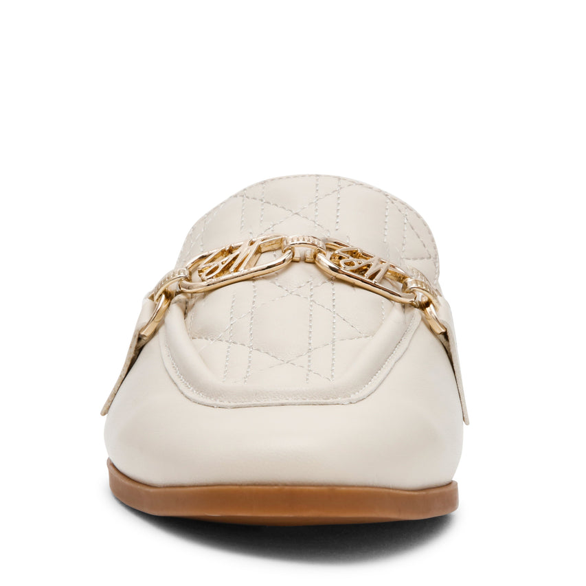 Carrieann Women's Off White Loafers — rear view
