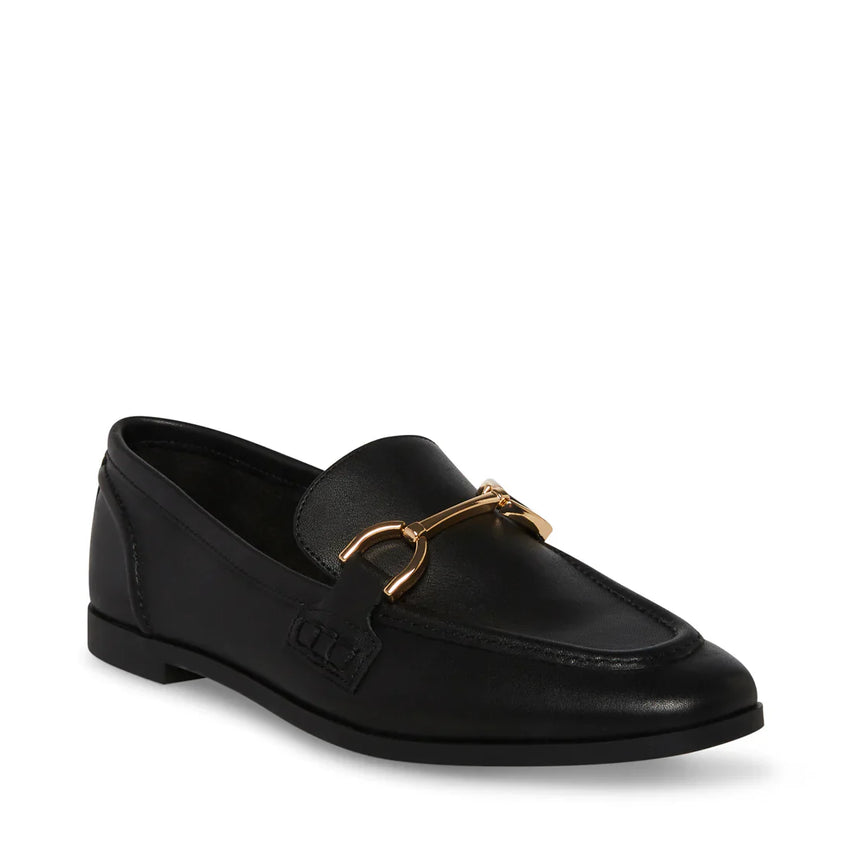 Carrine Women's Black Leather Loafers
