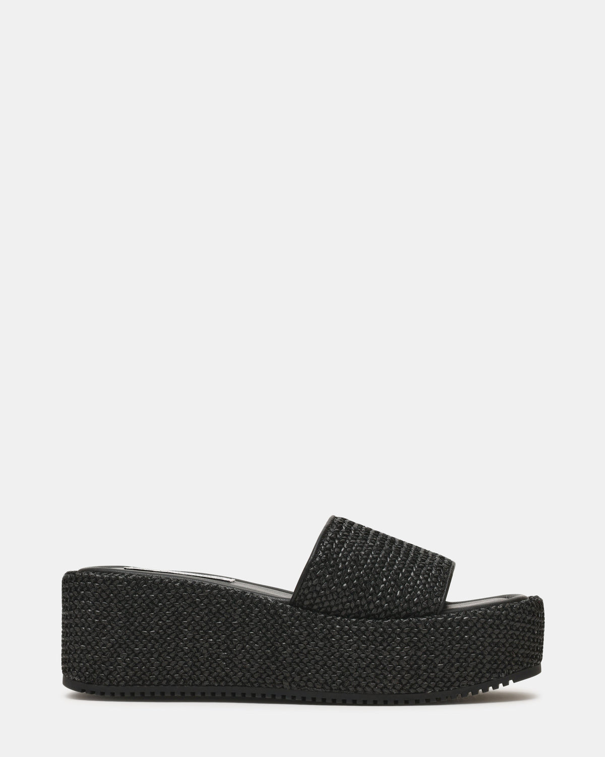 Decor Black Women's Wedge Sandals — front view