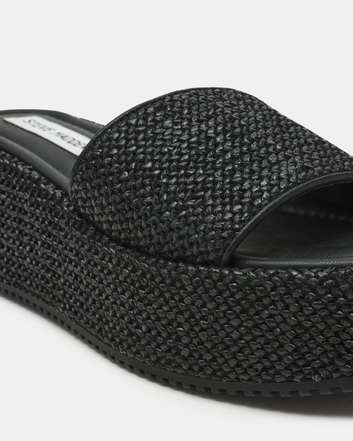 Decor Black Women's Wedge Sandals — side view
