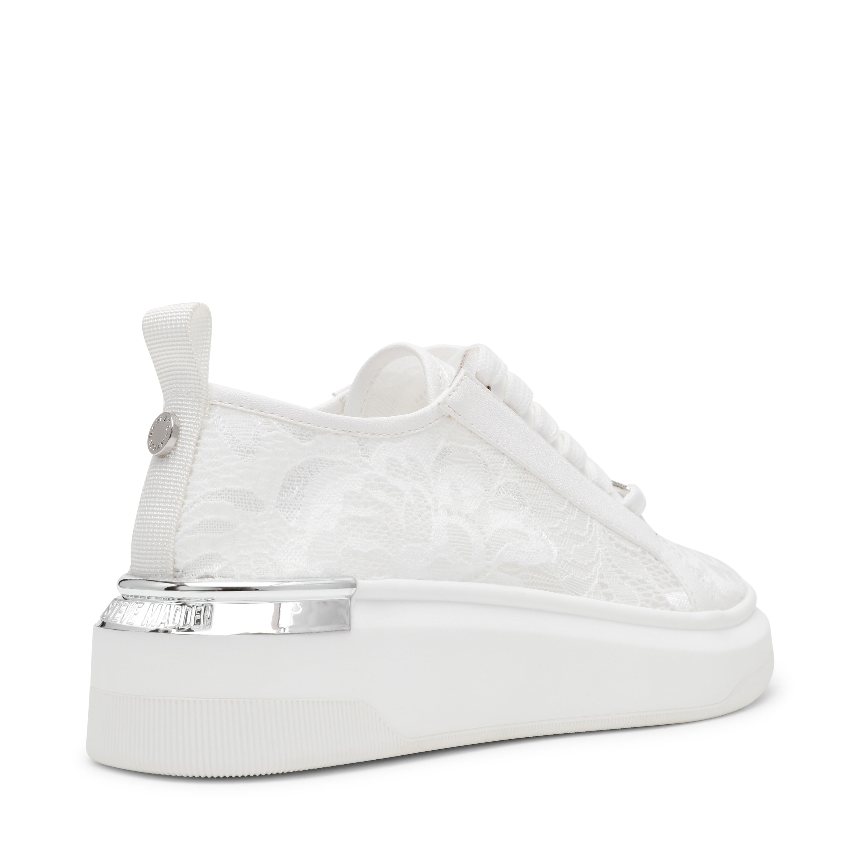 Glacial-L Women's White Lace Sneakers - view 3