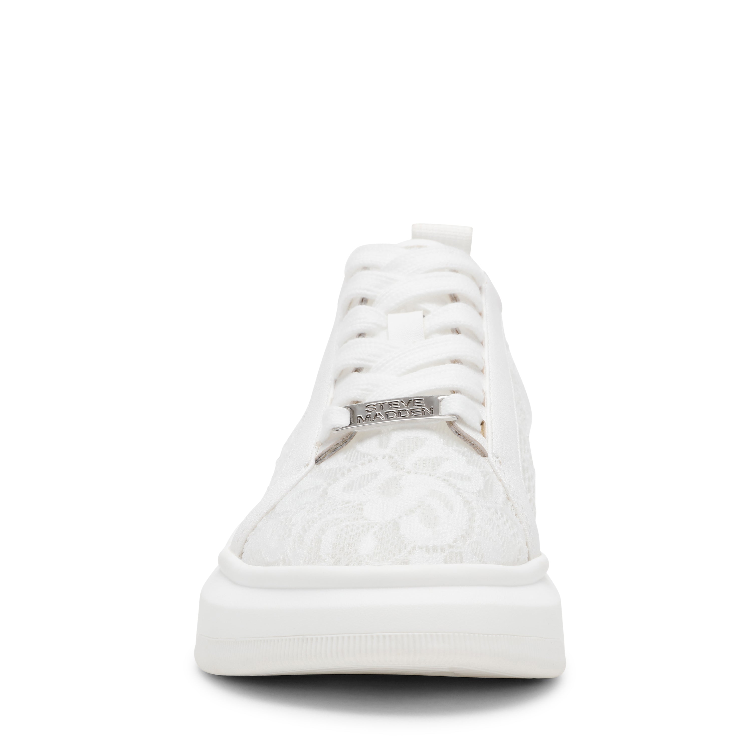 Glacial-L Women's White Lace Sneakers - view 5