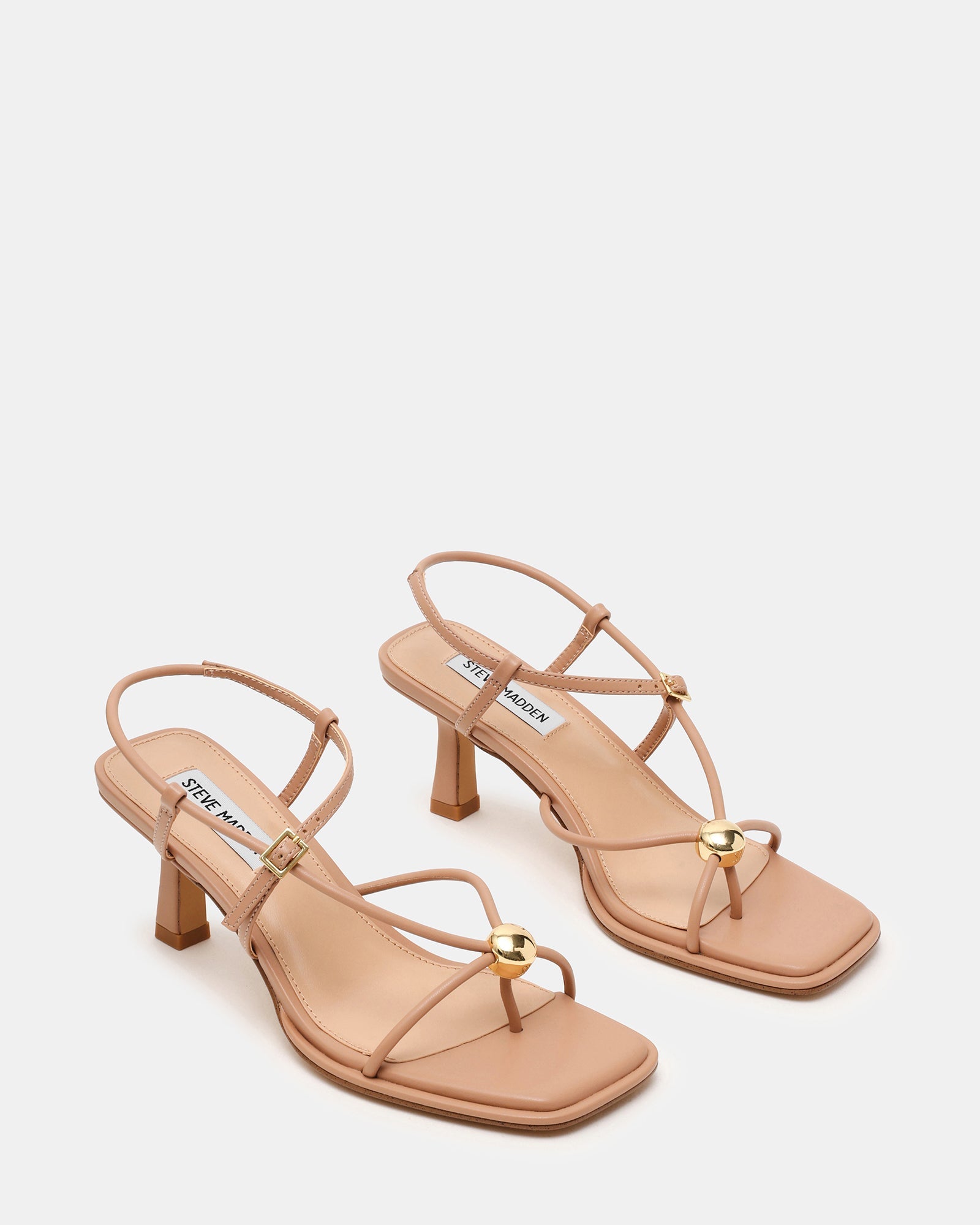 Steve Madden Jackpots women's tan heels, front view