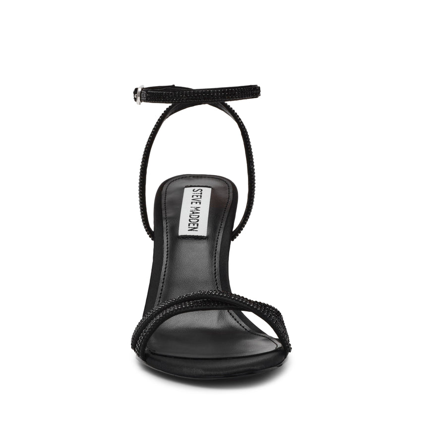 Steve Madden Jypsey-Cnr Black Women's Heeled Sandals, front view