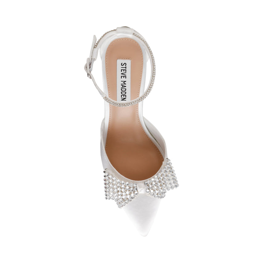 Steve Madden Last Dance Cream Women's Heels, top view