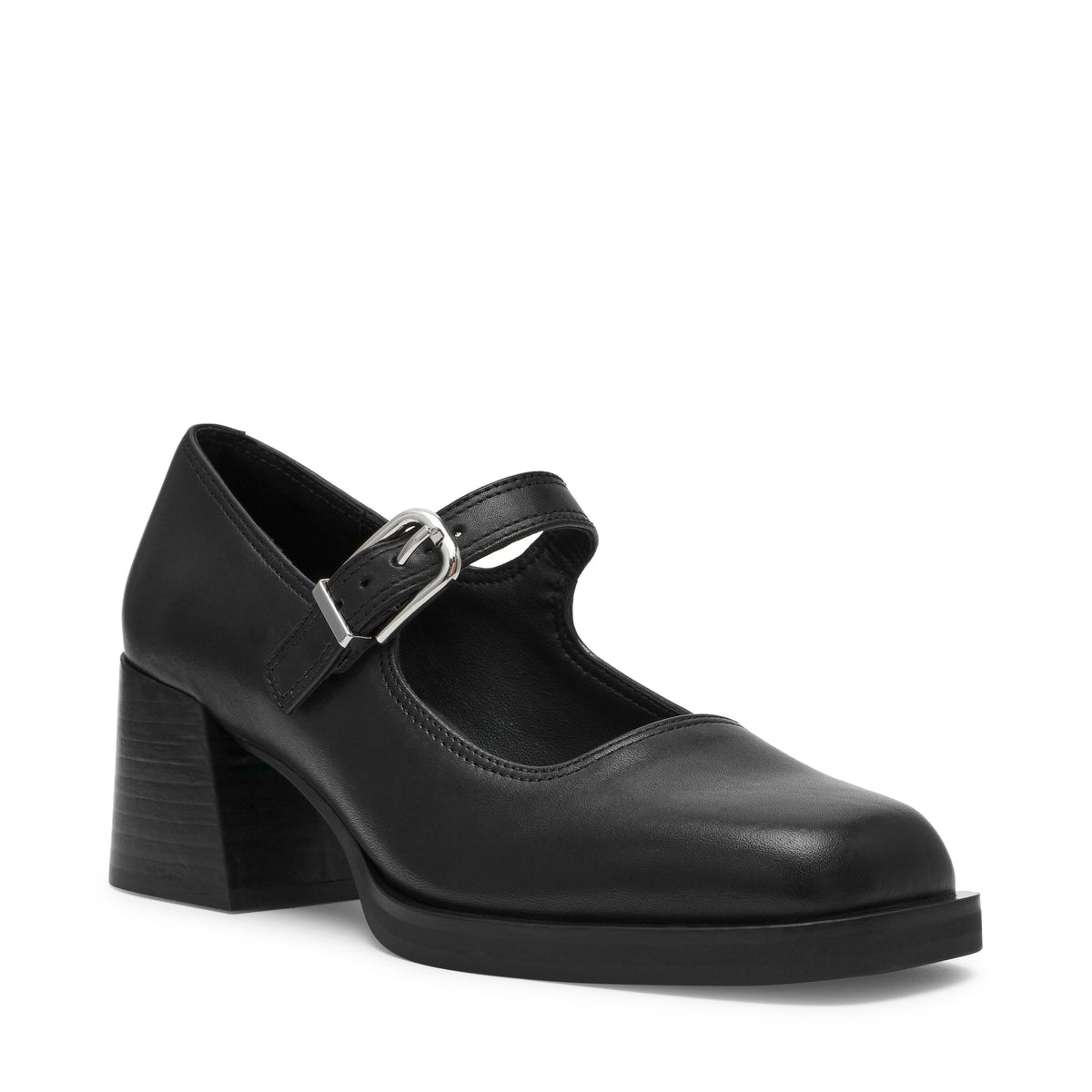 Steve Madden Lisbon women's black leather Chelsea boots, product view 1