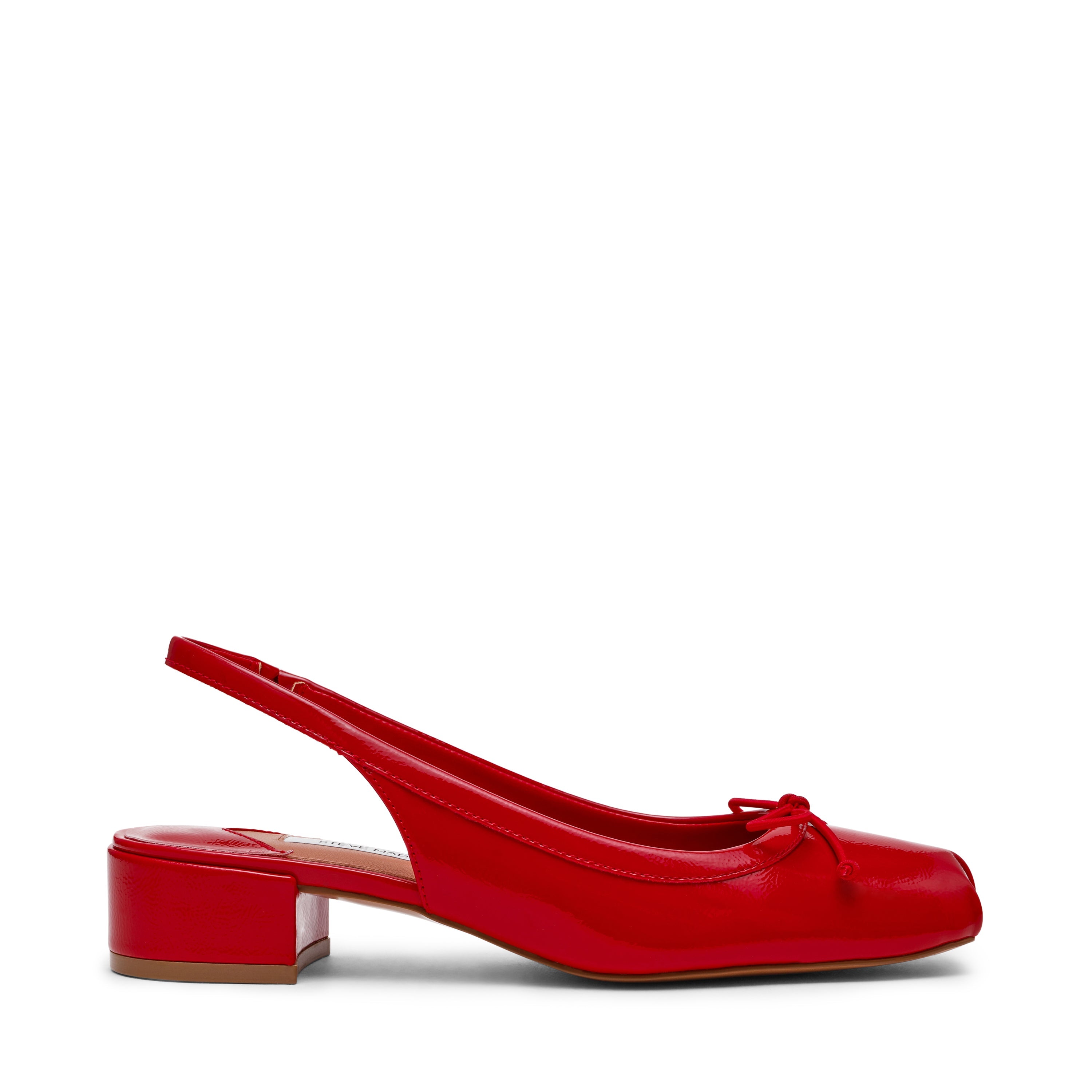 Loved Women's Red Crinkle Patent Heeled Sandals RED CRINKLE PAT — alternate view 5