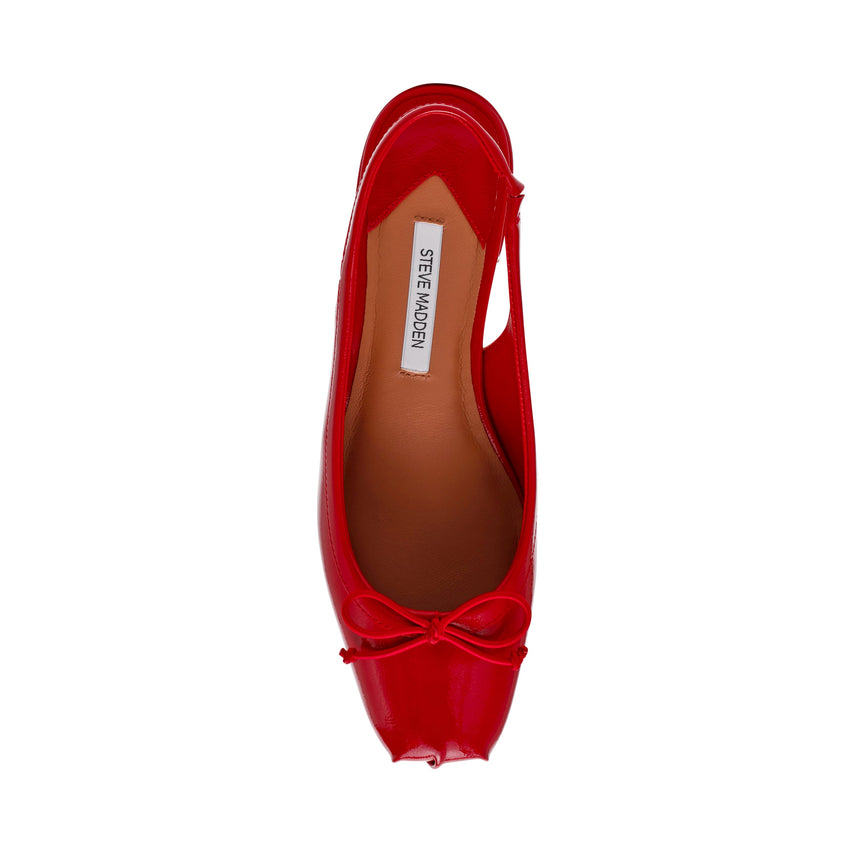 Loved Women's Red Crinkle Patent Heeled Sandals RED CRINKLE PAT — alternate view 6