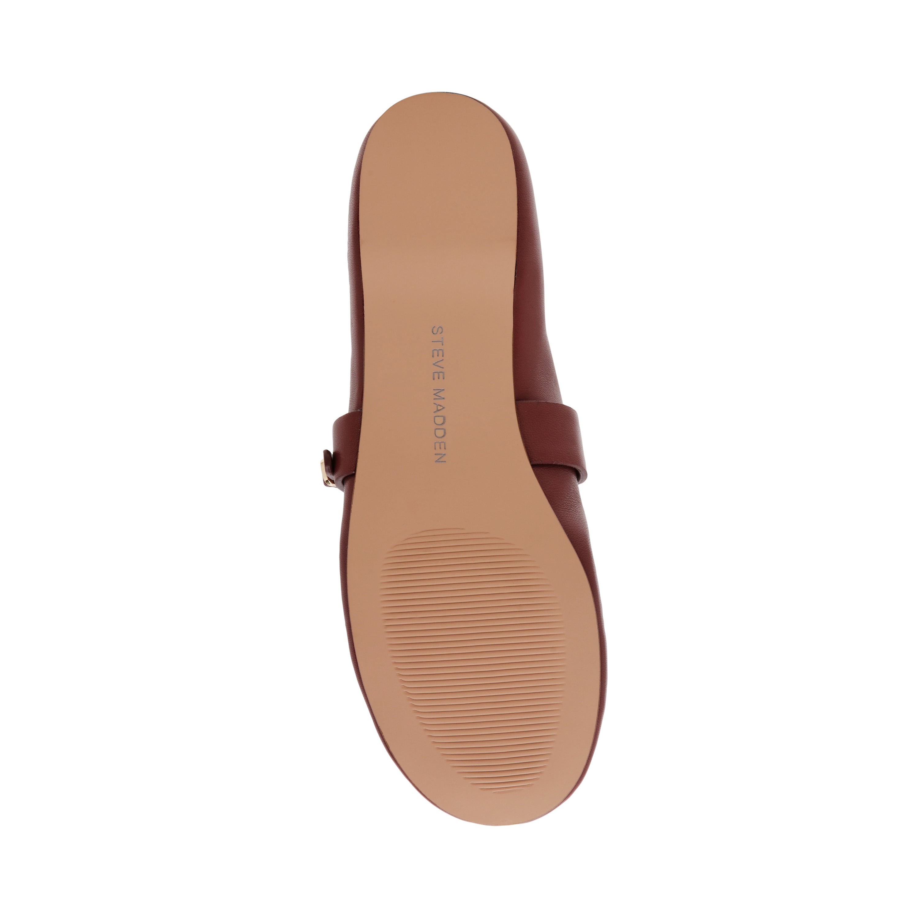 REJOICE CHERRY LEATHER BALLET FLATS