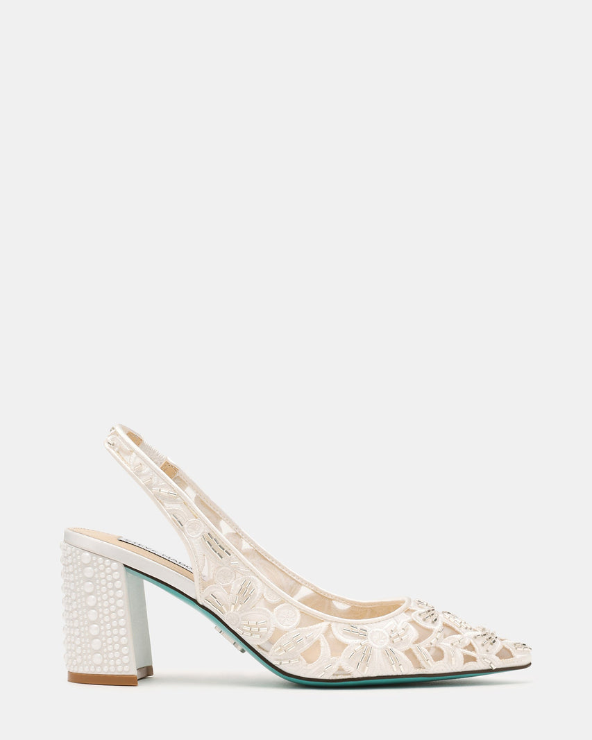 Sb-kit Women's Ivory Heeled Sandals IVORY — front view