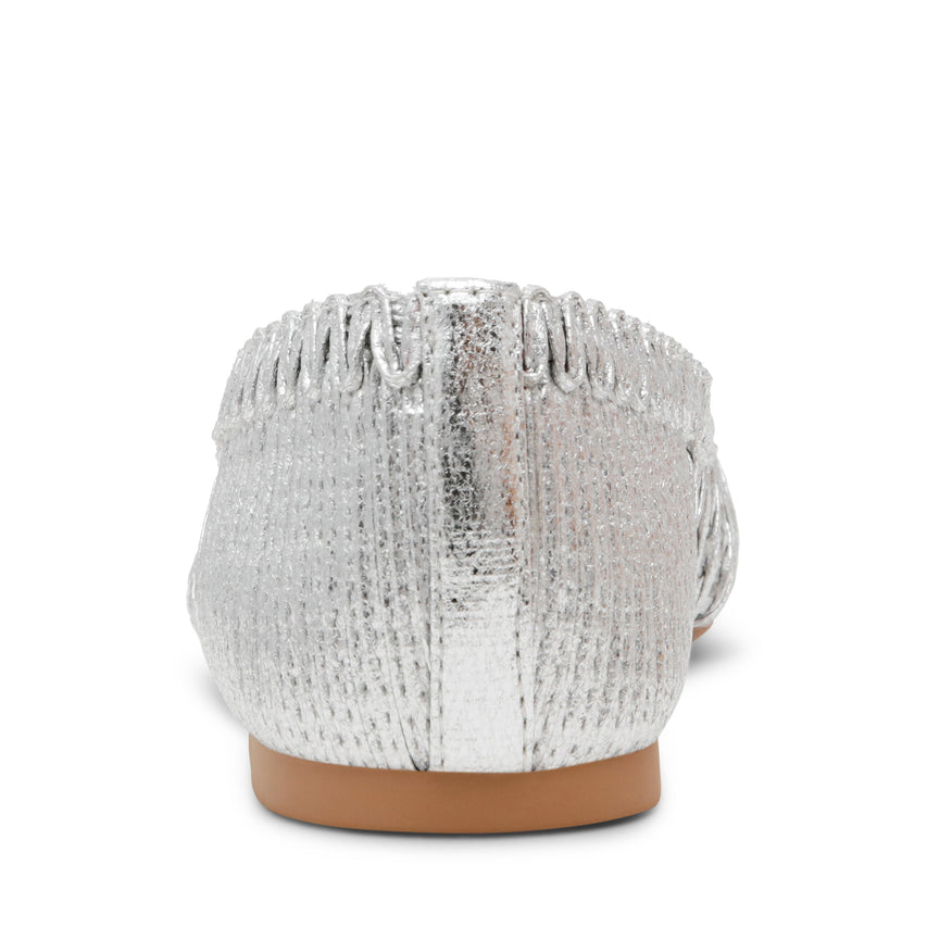 WARM-UP SILVER BALLET FLATS