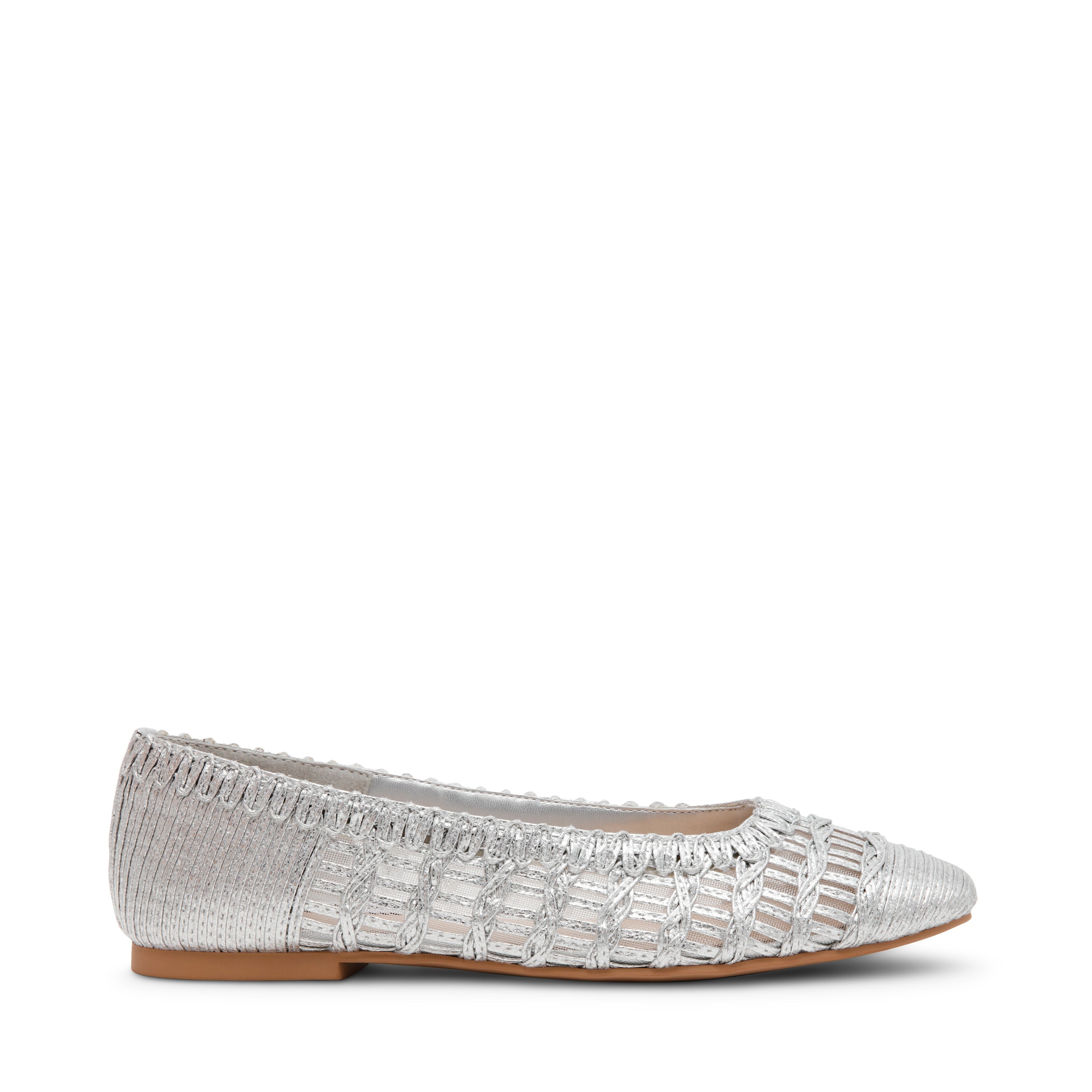 WARM-UP SILVER BALLET FLATS