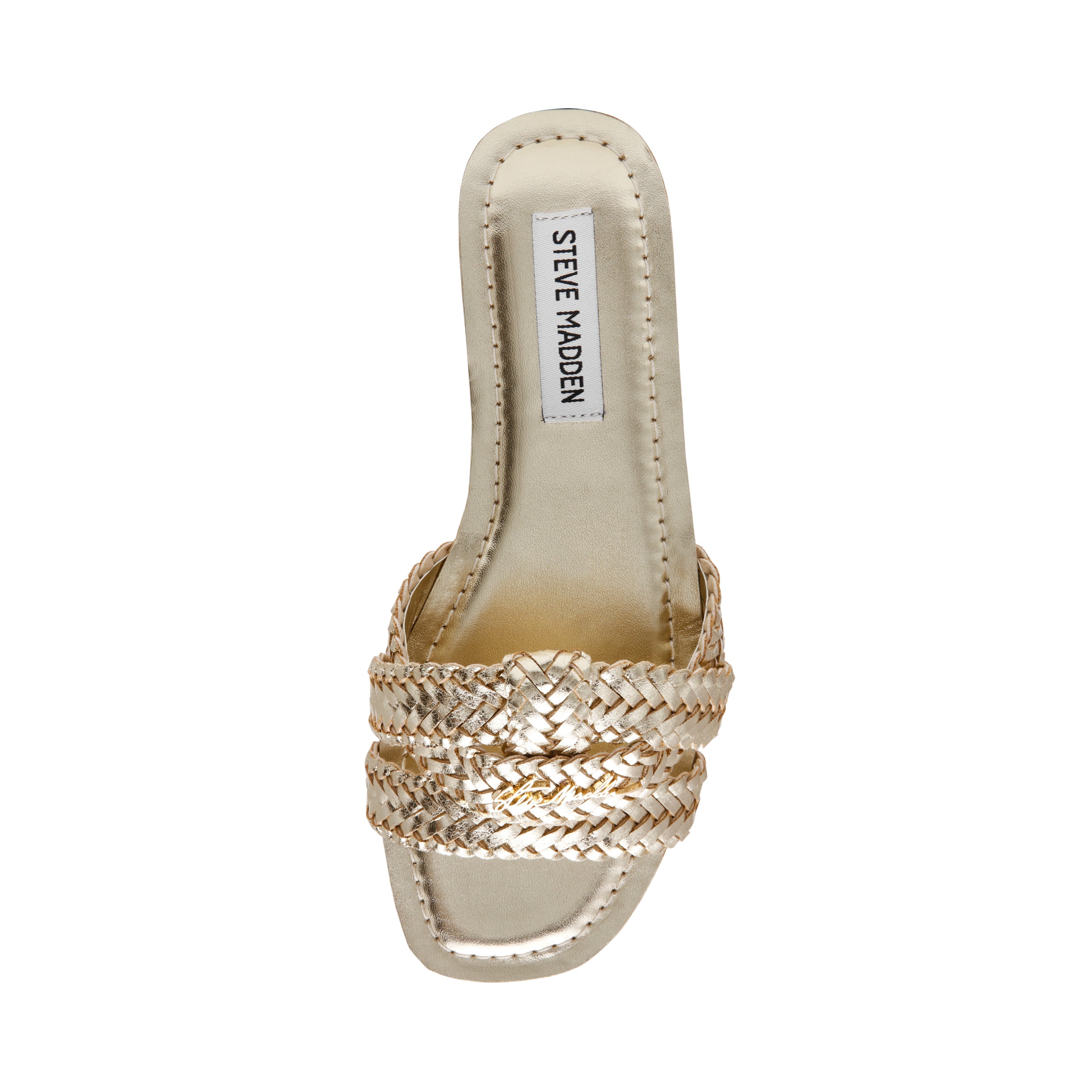 Zing Gold Flats Sandals - view 3