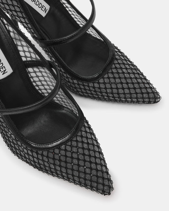 Steve Madden Stirring Women's Black Pumps - toe detail close-up - view 3