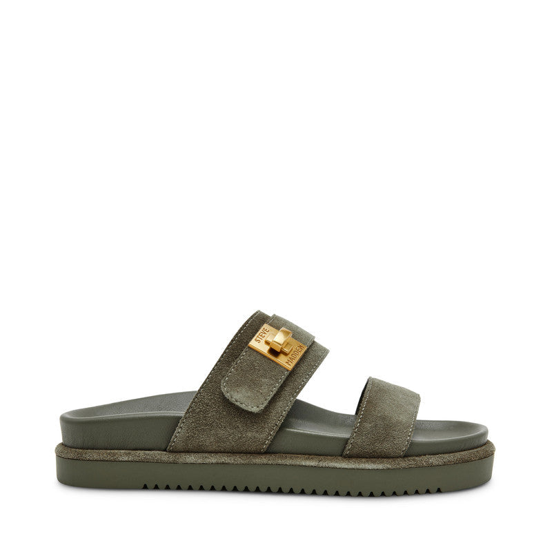 Steve Madden Take-Two Green Women's Sandals with suede material - view 2