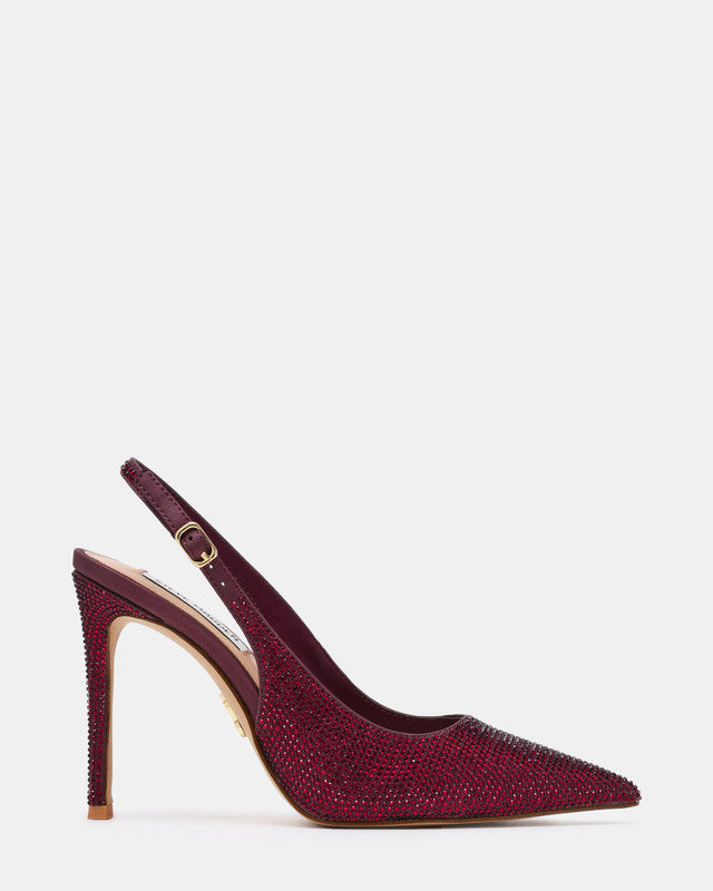 Steve Madden Tremble Women's Wine Pumps - side profile